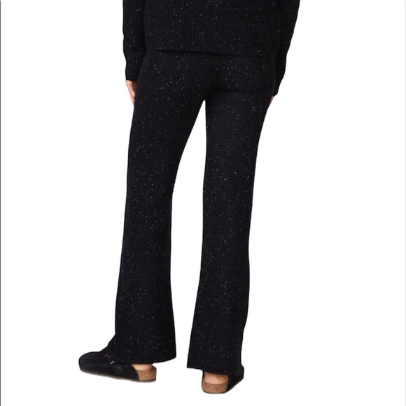 NWT Monrow 100% Cashmere Neps Lounge Sweats Pants Wide Leg Size Small - Picture 3 of 12